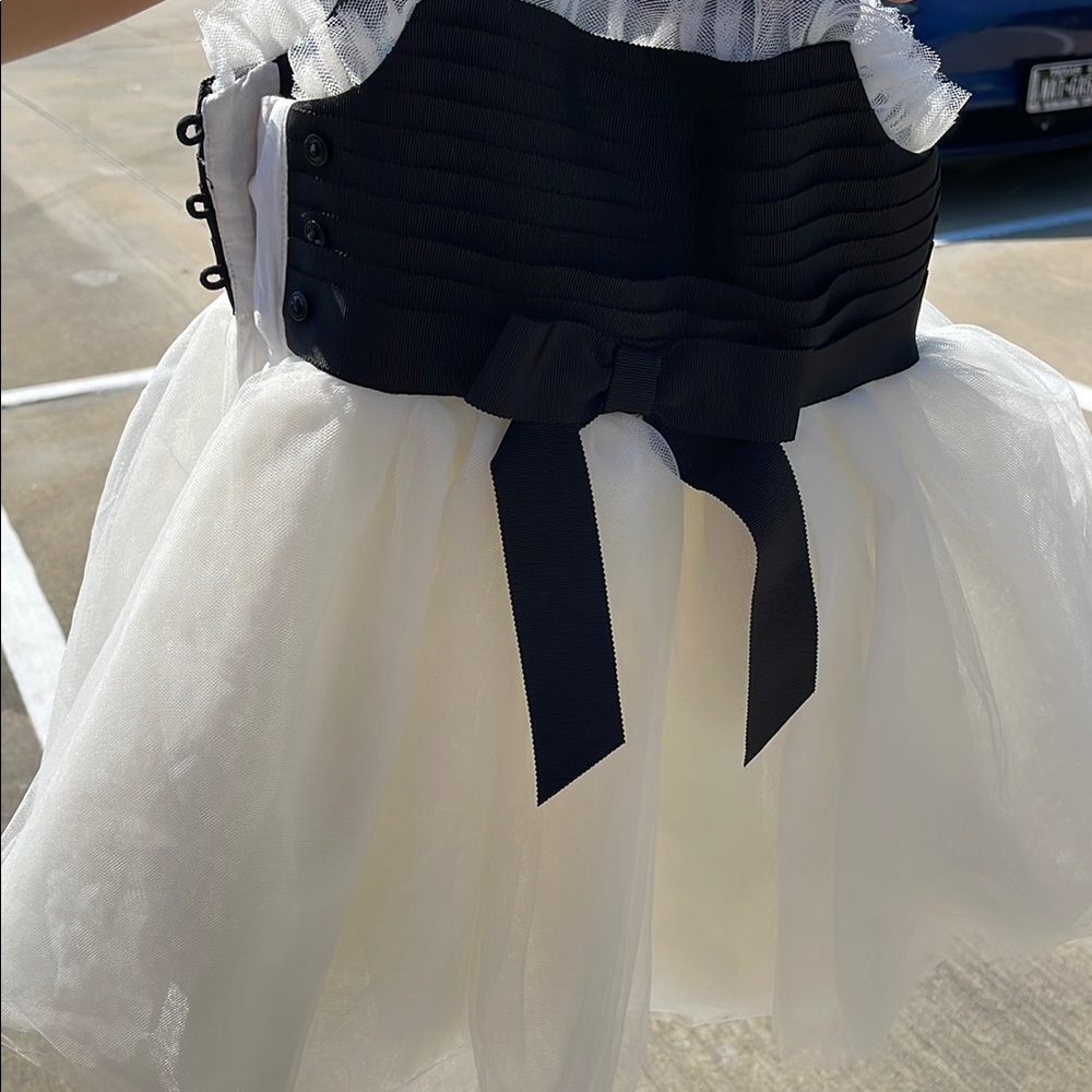 Black and White Corset Dress
